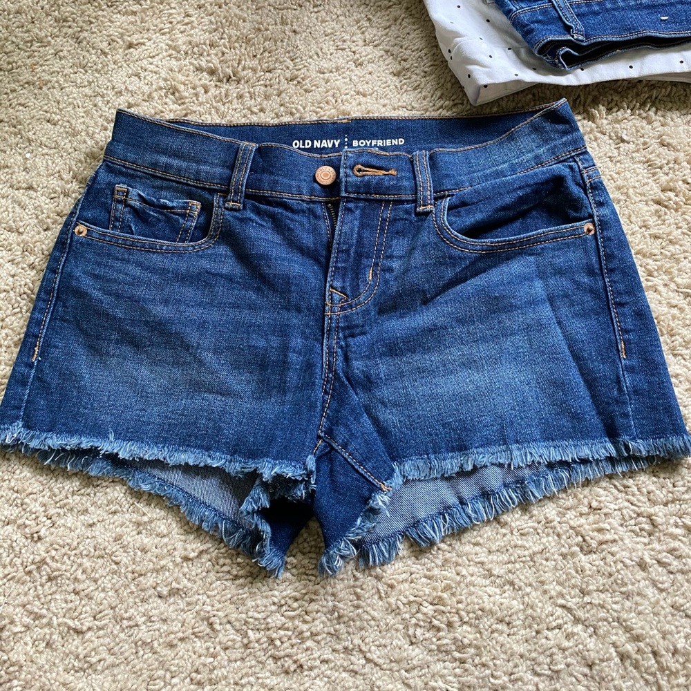 raw hem old navy shorts